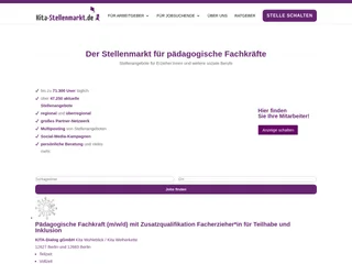 Kita-Stellenmarkt.de screenshot preview Kita-Stellenmarkt.de screenshot preview