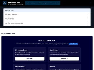 KN Academy Jobs platform preview KN Academy Jobs platform preview