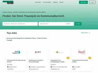 Kommunaljobs.de screenshot preview Kommunaljobs.de screenshot preview