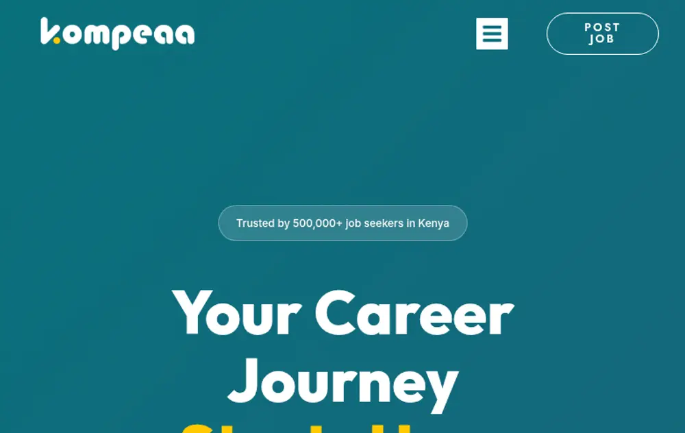 Kompeaa screenshot Kompeaa job board platform screenshot showing job search interface