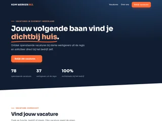 Kom Werken Bij screenshot preview Kom Werken Bij screenshot preview