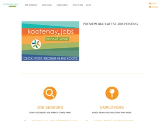kootenay.jobs platform preview