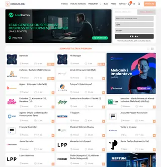 KosovaJob platform preview