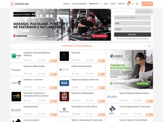 KosovaJob platform preview KosovaJob platform preview