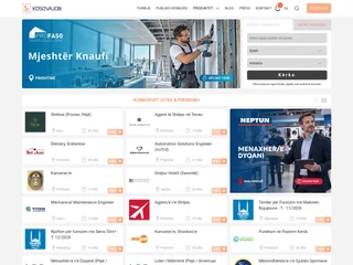 KosovaJob platform preview KosovaJob platform preview