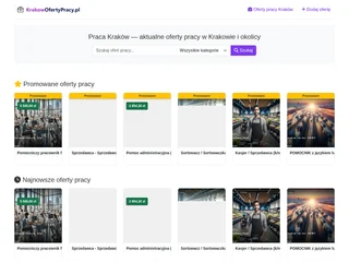 krakowofertypracy.pl screenshot preview