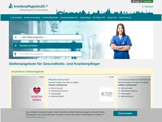 krankenpflegejobs24.de screenshot preview