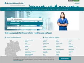 krankenpflegejobs24.de platform preview krankenpflegejobs24.de platform preview
