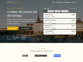 Kronan Rekrytering platform preview Kronan Rekrytering platform preview