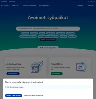 Kuntarekry platform preview