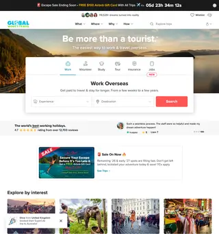 Global Work & Travel platform preview