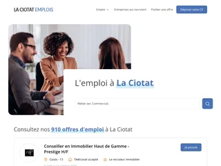 La Ciotat Emplois platform preview La Ciotat Emplois platform preview