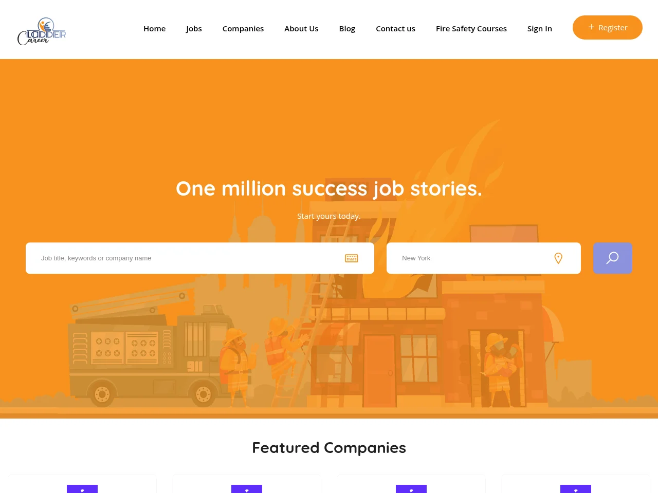 Ladder Career job board platform screenshot showing job search interface