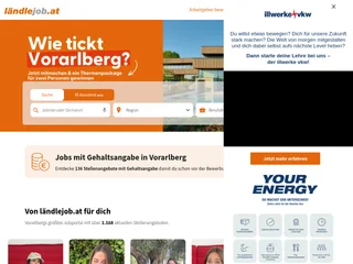 ländlejob.at platform preview