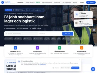 Lagerjobb.com platform preview Lagerjobb.com platform preview