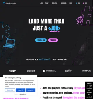 Landing.Jobs platform preview