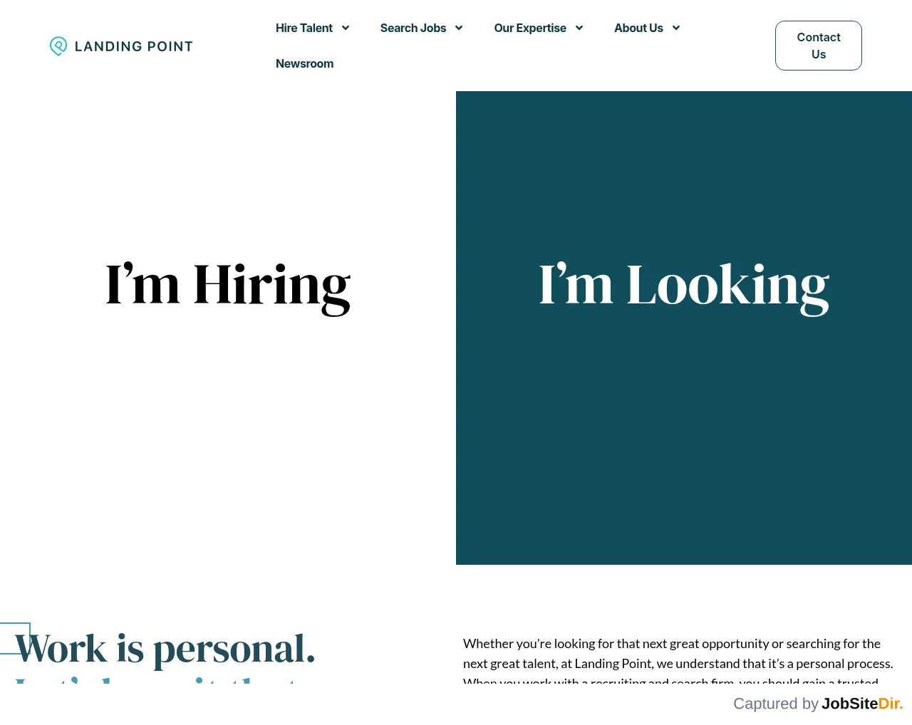 Landing Point screenshot Landing Point website screenshot