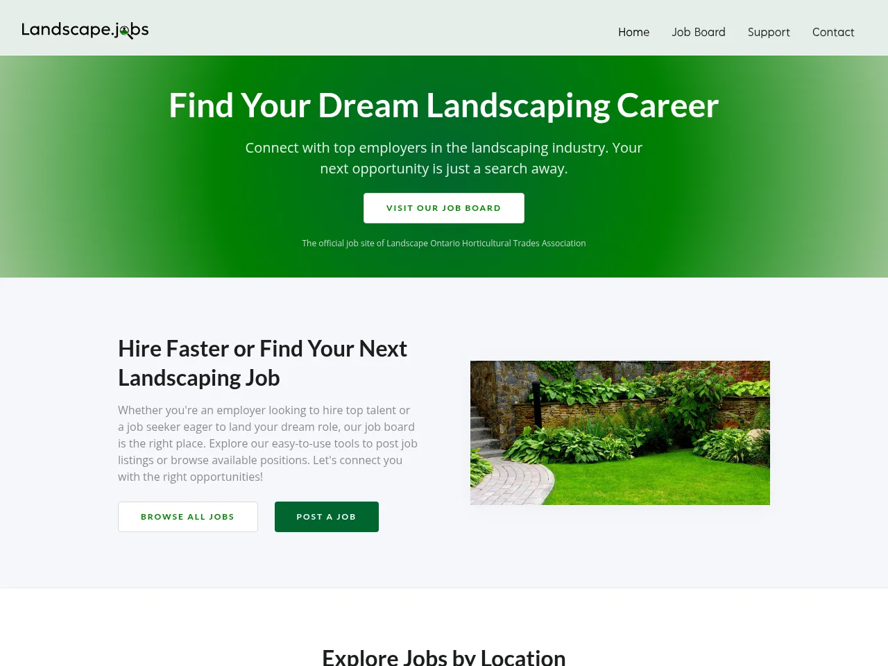 Landscape.jobs screenshot Landscape.jobs job board platform screenshot showing job search interface