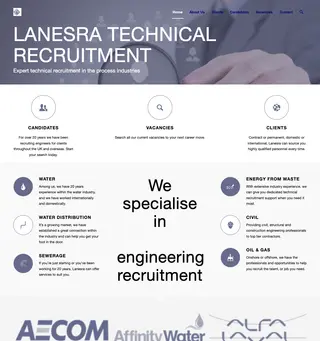 Lanesra Technical Recruitment platform preview