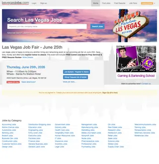 Las Vegas Jobs platform preview