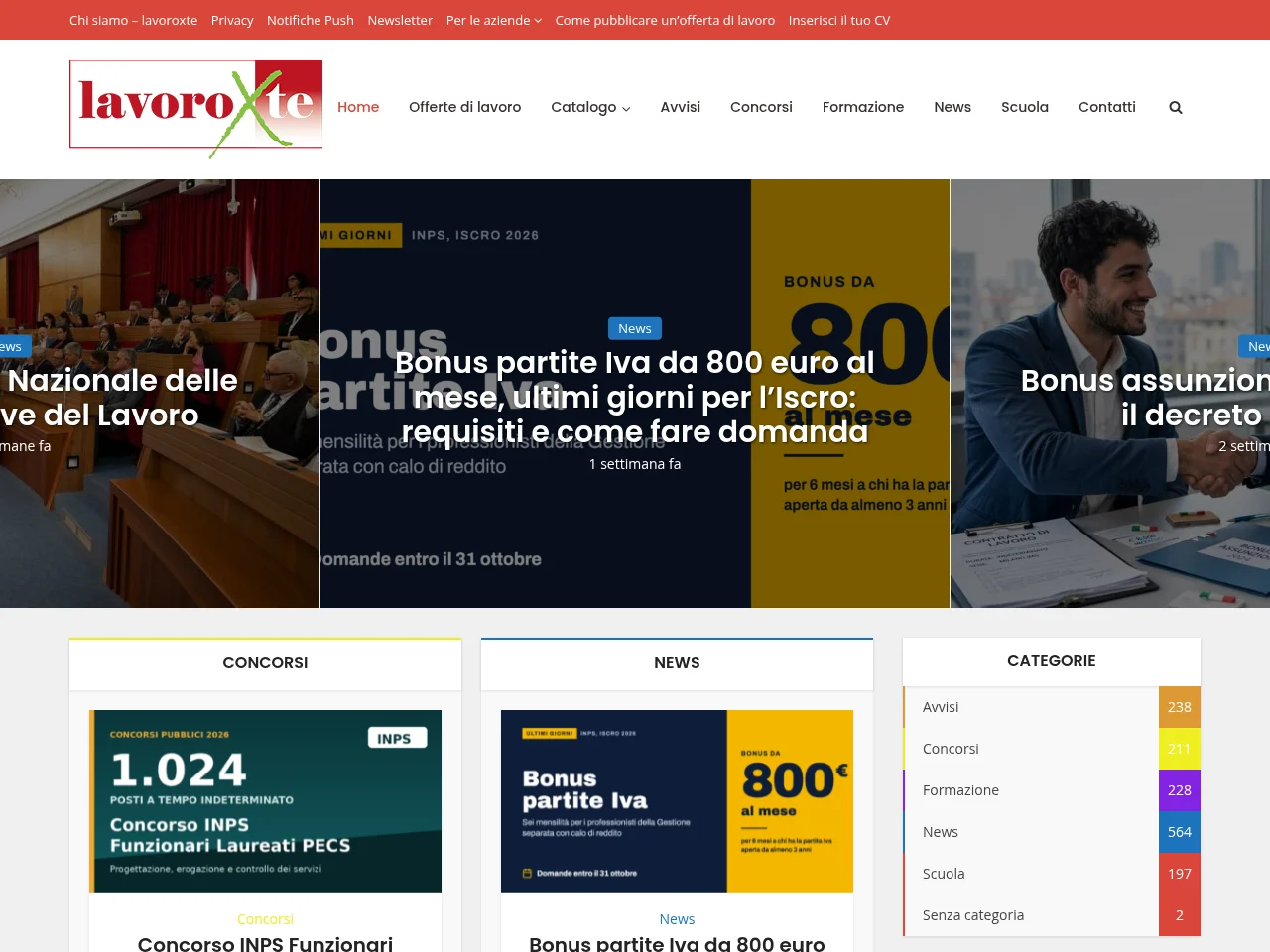 LavoroXte screenshot LavoroXte website screenshot