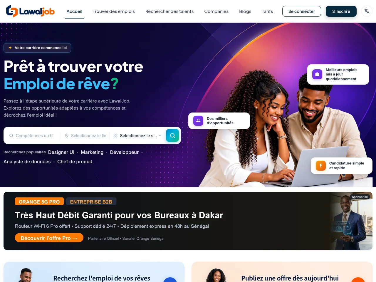 LawalJob website screenshot