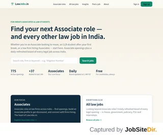 LawJobs.in platform preview LawJobs.in platform preview