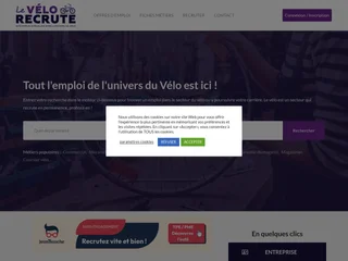 Le Vélo Recrute platform preview