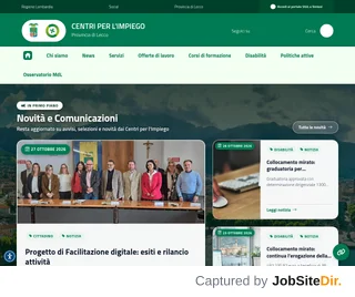 Centri per l'Impiego della Provincia di Lecco screenshot preview Centri per l'Impiego della Provincia di Lecco screenshot preview