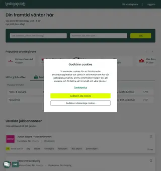 Ledigajobb.se platform preview