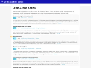 ledigajobbboras.se platform preview ledigajobbboras.se platform preview