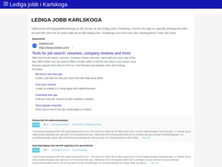 ledigajobbikarlskoga.se platform preview