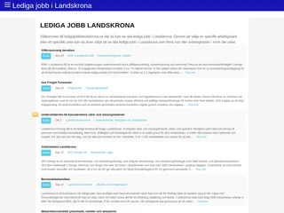 ledigajobbilandskrona.se screenshot preview