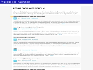 ledigajobbkatrineholm.se platform preview