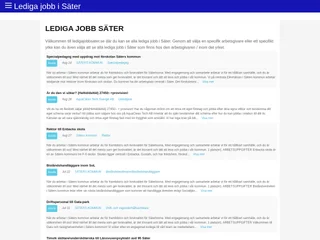 ledigajobbsater.se screenshot preview ledigajobbsater.se screenshot preview