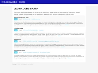 ledigajobbskara.se screenshot preview ledigajobbskara.se screenshot preview