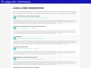 ledigajobbsoderkoping.se screenshot preview