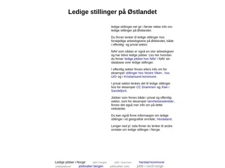 ledige-stillinger.net screenshot preview ledige-stillinger.net screenshot preview