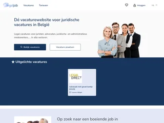 Legaljob.be screenshot preview Legaljob.be screenshot preview