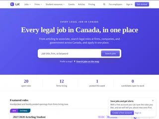 Legal Jobs Canada screenshot preview