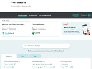 Legejobber.no platform preview