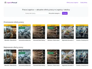 LegnicaPraca.pl platform preview