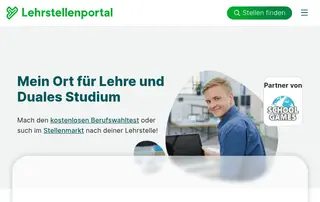 Lehrstellenportal screenshot preview Lehrstellenportal screenshot preview