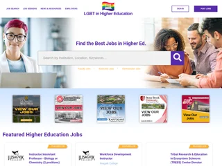 LGBTInHigherEducation.com platform preview LGBTInHigherEducation.com platform preview