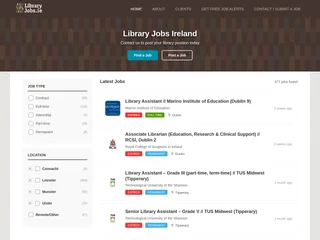 LibraryJobs.ie platform preview LibraryJobs.ie platform preview