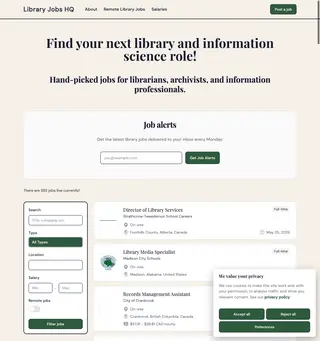 Library Jobs HQ screenshot preview