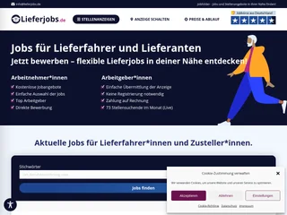 Lieferjobs.de screenshot preview Lieferjobs.de screenshot preview
