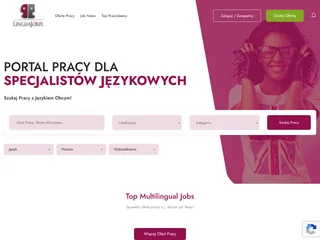 Linguajob.pl platform preview Linguajob.pl platform preview
