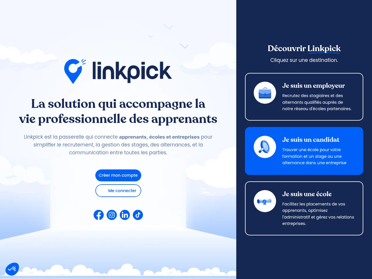 Linkpick screenshot Linkpick website screenshot