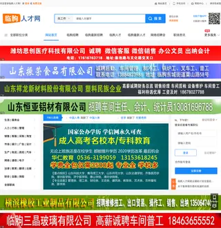 临朐人才网 platform preview